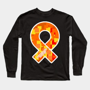 Multiple Sclerosis Awareness Ribbon Long Sleeve T-Shirt